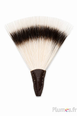 Dekobüschel aus Naturborsten - L. 10-11 cm - braun-creme natur